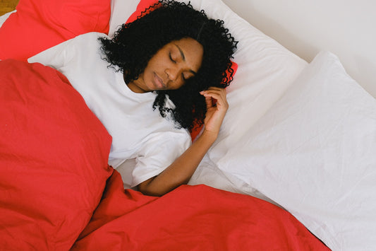 Women sleeping comfortably in bed